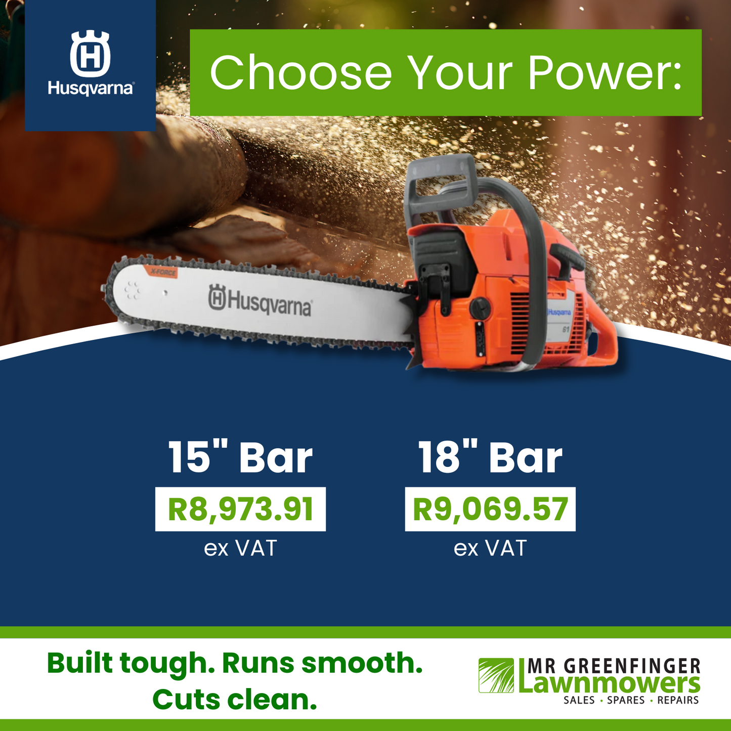 HUSQVARNA 61 Petrol Chainsaw Bar