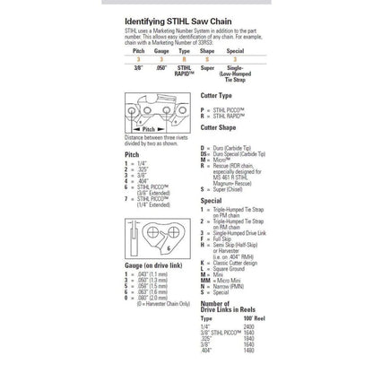 STIHL 3/8' Chainsaw Chain